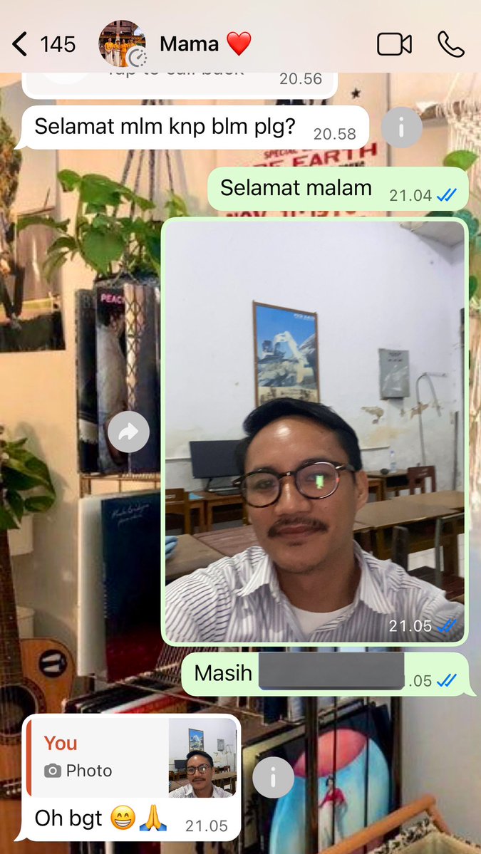 Gift ultah lembur , pap ke mama ☺️