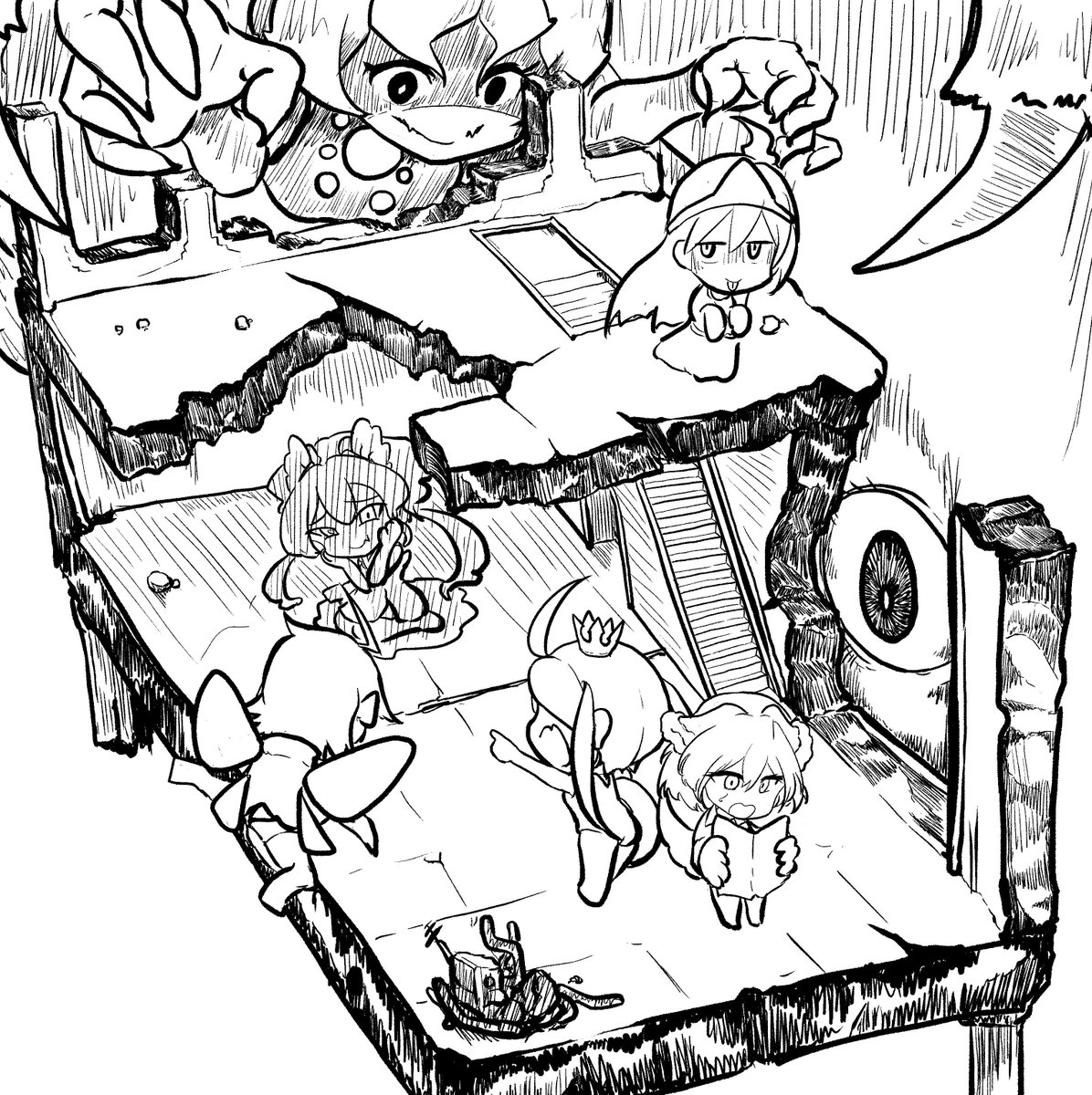 #ざくアクアート
修羅の庭