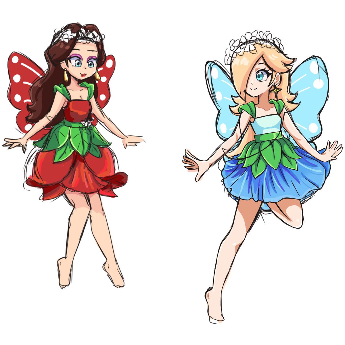Spring is coming So I design Rosalina and Pauline as fairys
#Pauline #Rosalina