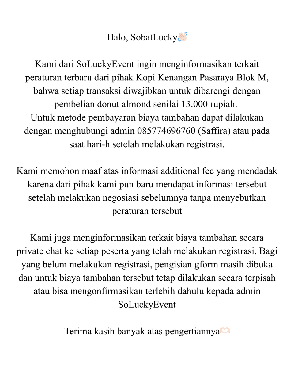 So Lucky Event tweet media