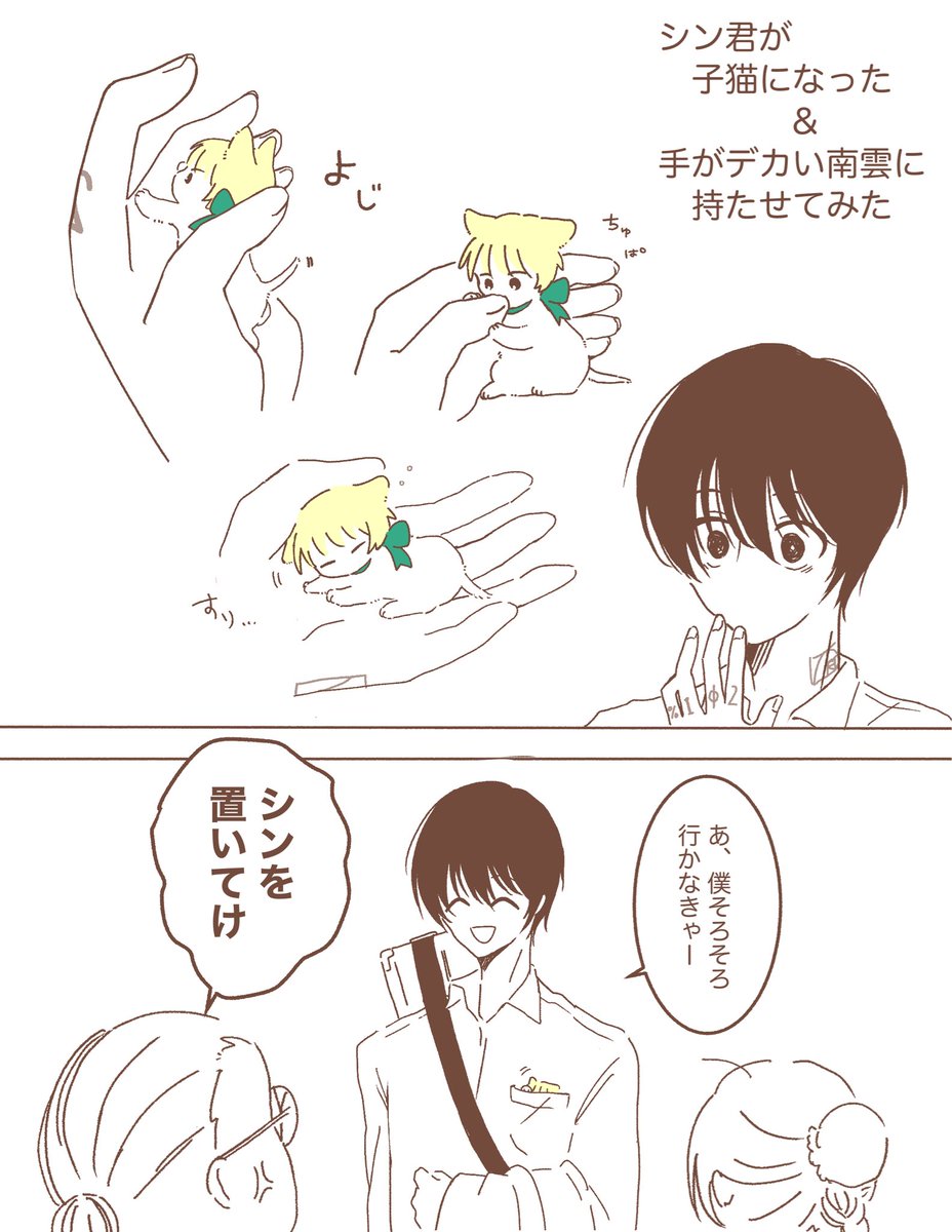 子猫sn君と✋