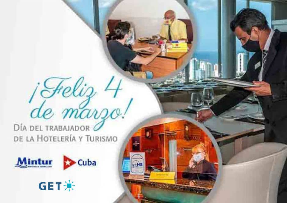 ✨🏨✈️ Hoy celebramos el Día del Trabajador de la Hotelería y el Turismo en #Cuba.
Ellos son el rostro amable de nuestra nación, orgullo cubano que hace del #DestinoCuba un lugar único en el mundo. 🇨🇺🌍💙
#TurismoCubano #CubaUnica #OficialGET