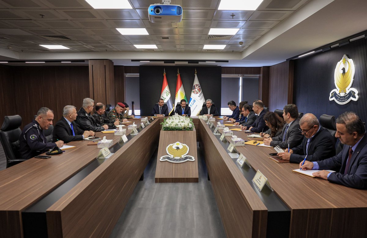 qubadjt's tweet photo. The Kurdistan Region of Iraq is not part of the current regional conflict and remains committed to neutrality. However, given the extraordinary circumstances, I met with the Security Committee of Slemani province to ensure all necessary measures are taken to protect public safety and safeguard the lives and property of our citizens.