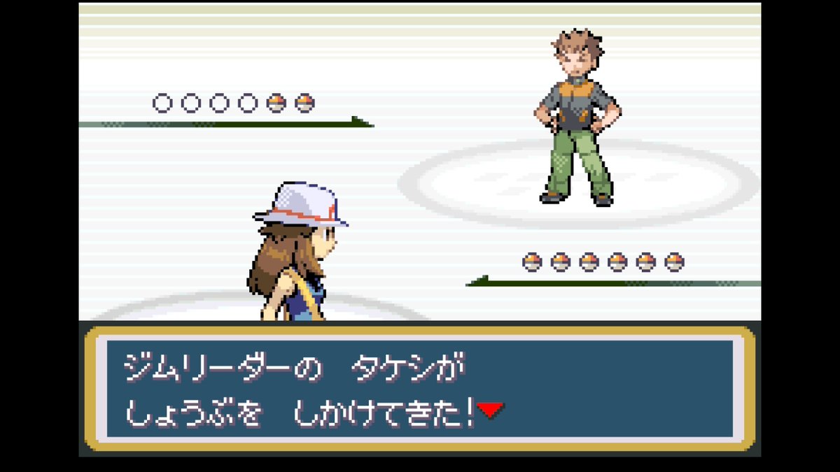 ririamamiya's tweet photo. このタケシはアニメ版基準なので服を着てますｗ
なお、GB版初代はなぜかマッパｗｗ

#Pokemon
#FRGL https://t.co/nSFwozoKUB