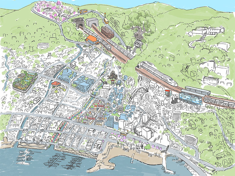 熱海マップ１週間の成果です。仕事の合間を使っての細かな作業なので、なかなか進みませんね。３月中旬くらいまでには仕上げなければ。#熱海
