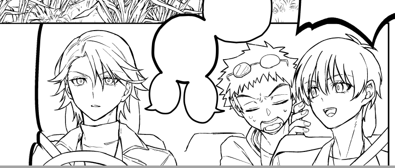 wip ペン入れおわった 