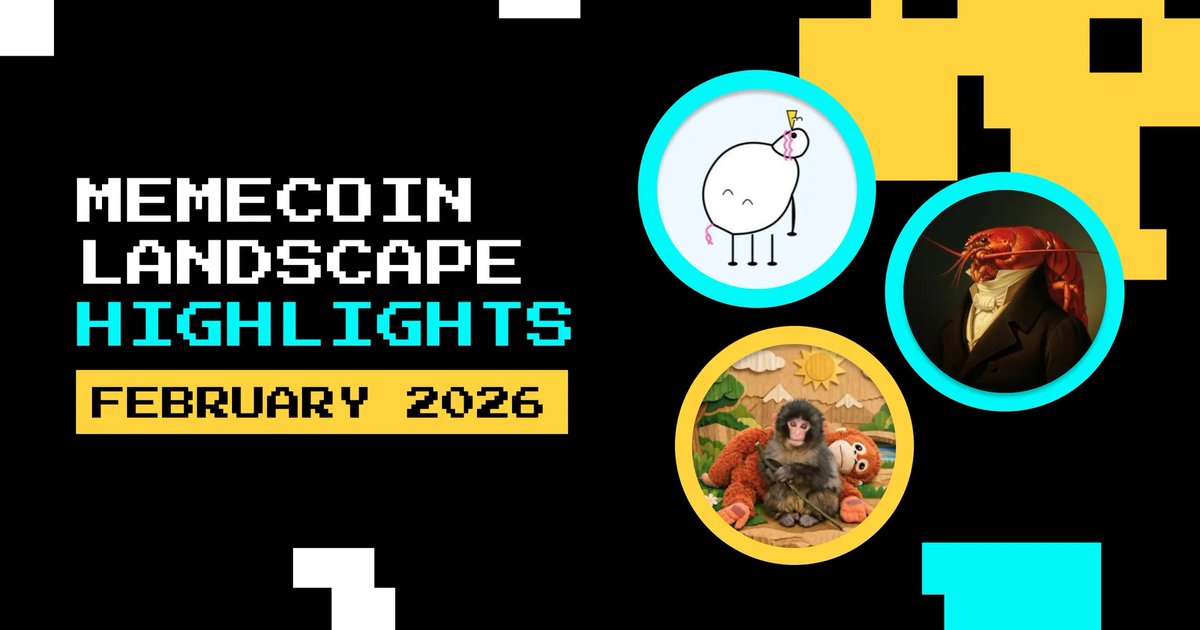 Memecoin Landscape Highlights February 2026

February pushed the meta further with attention markets, AI capital experiments, emotional storytelling, and intensified launchpad competition.

Here are the biggest moments in memecoins in Feb 2026:

1. On Feb. 17, <a href="/zora/">$zora</a> launched its