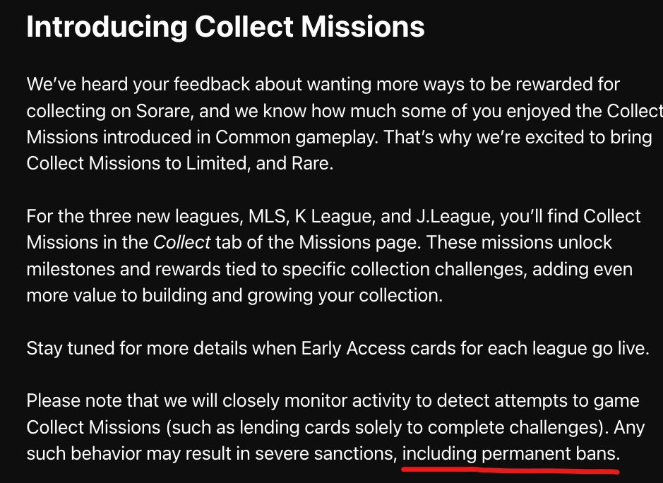 <a href="/Sorare/">Sorare</a> Et pour finir les règles annoncés : (on verra si elles seront respectées <a href="/Sorare/">Sorare</a> <a href="/ni2las/">Nicolas Julia</a>