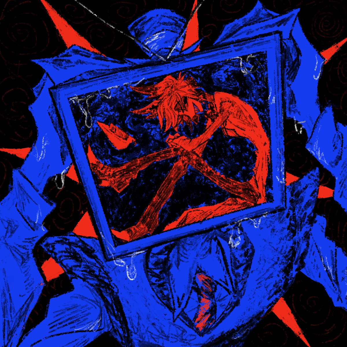 灯光下失温的喳渔鼠条半份躺在地上被踩了一脚 tweet media