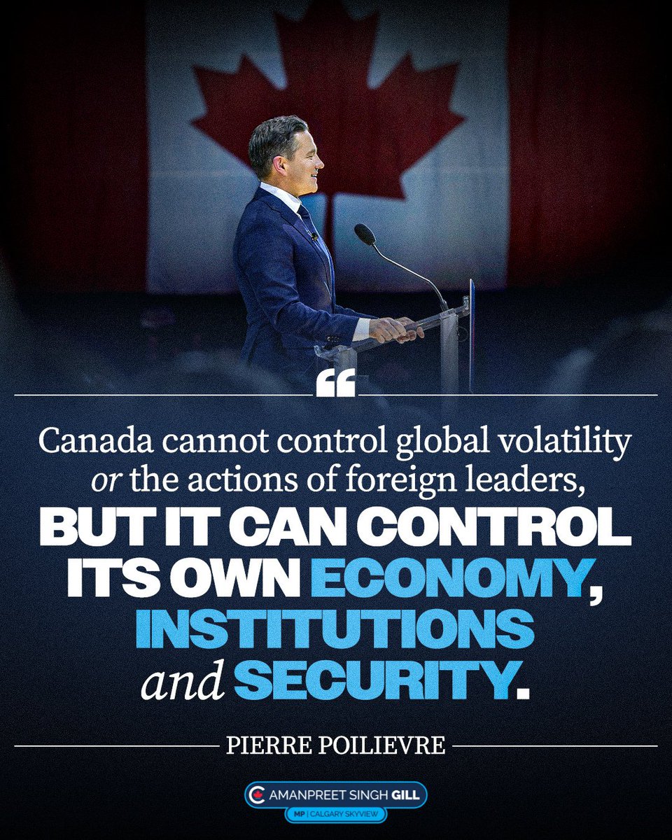 AmanpreetSGill's tweet image. We can’t control global shocks. We can control our economy, our security and our future.

Stronger at home. Unbreakable abroad. 🇨🇦

#cdnpoli #CanadaFirst #skyviewyyc