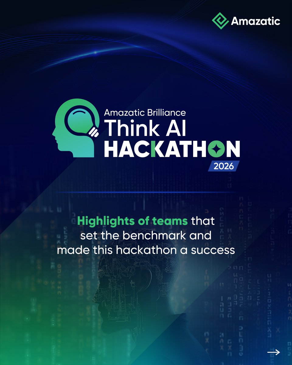 _Amazatic_'s tweet photo. Highlights from Amazatic Brilliance – Think AI Hackathon.

Congratulations to all the winners and appreciation to every participant who made this event impactful.

#AmazaticBrilliance #ThinkAI #Hackathon #Innovation #AI #Teamwork https://t.co/K0FzwB5yWM