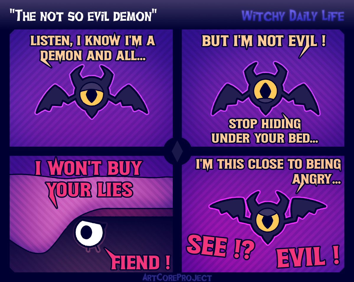 Witchy Daily Life - [8] "The not so evil demon"

#comic