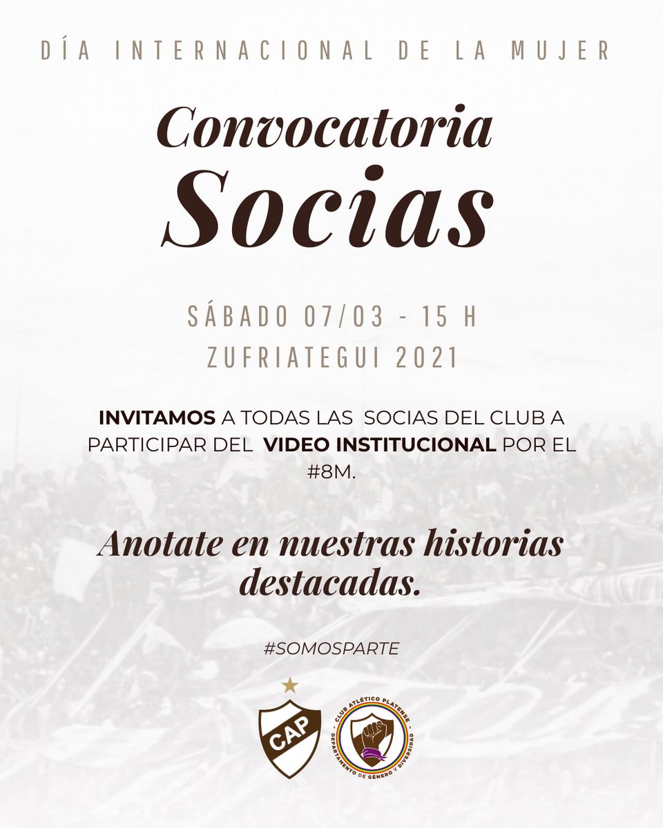 Dto. de Género y Diversidad del Club A. Platense tweet media