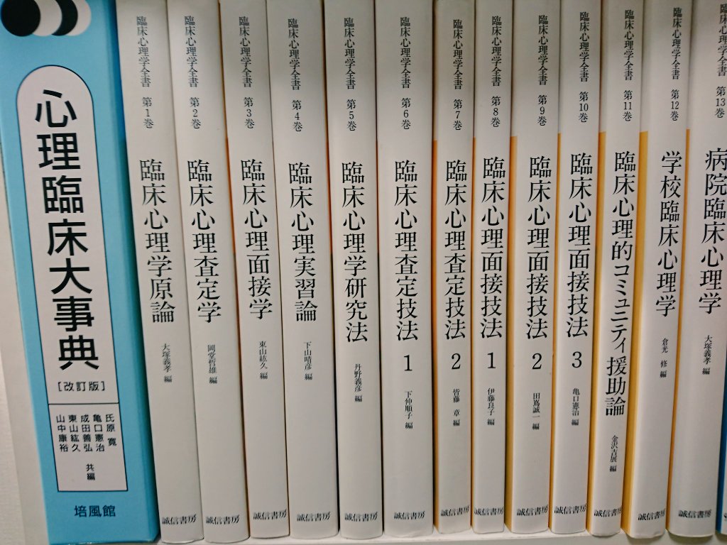 特に何回もお世話になる著作。 心理臨床大事典は、臨床心理士ならお