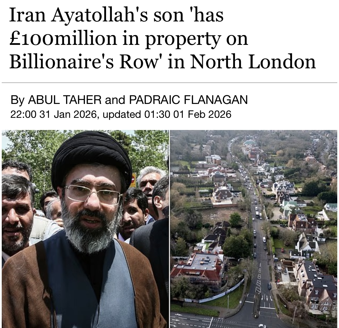 New Iran’s Supreme Leader, Mojtaba Khamenei, the son of Ali Khamenei, has amassed a $3 billion empire, including 11 luxury properties in London worth well over $100 million.

None of these properties or financial assets are registered in his own name. They are held through