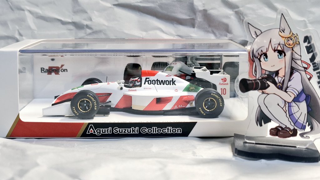 納車その3 三栄書房特注スパーク 1:43 フットワーク・FA13B・無限