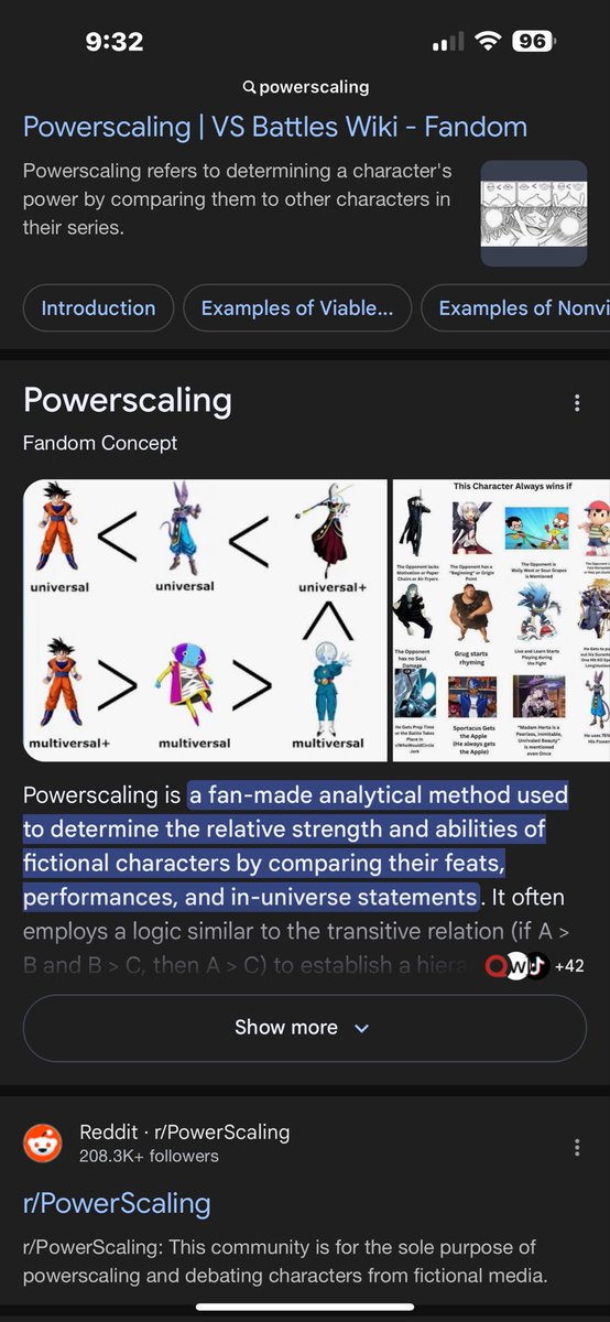 Pay10gYT's tweet photo. @Ayoife79275863 @RandomNumber758 @EternalEdenKuz @RJupiter7 A quick google search all you need power scaling isn’t a literary device https://t.co/P0o88err3s