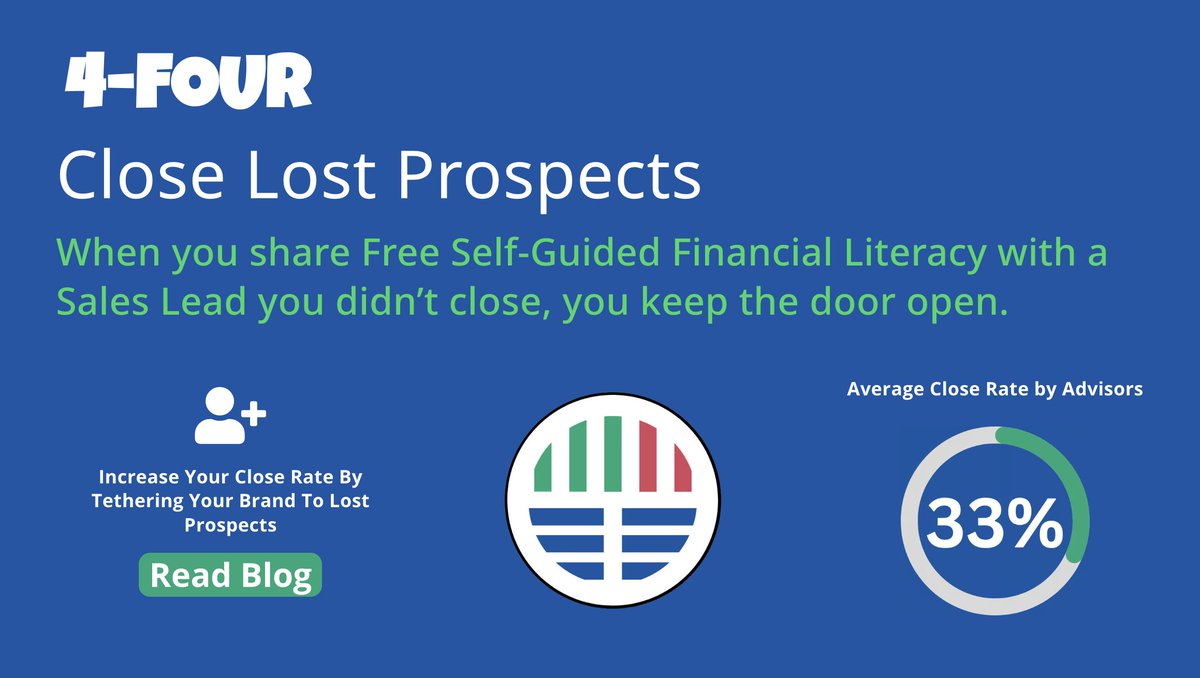 Strategy #4: Close Lost Prospects.

You won’t close every prospect.
But that doesn’t mean the relationship has to end.

When you share free, self-guided financial literacy with leads who didn’t convert, you keep the door open and stay top of mind.

hubs.ly/Q045xvXV0