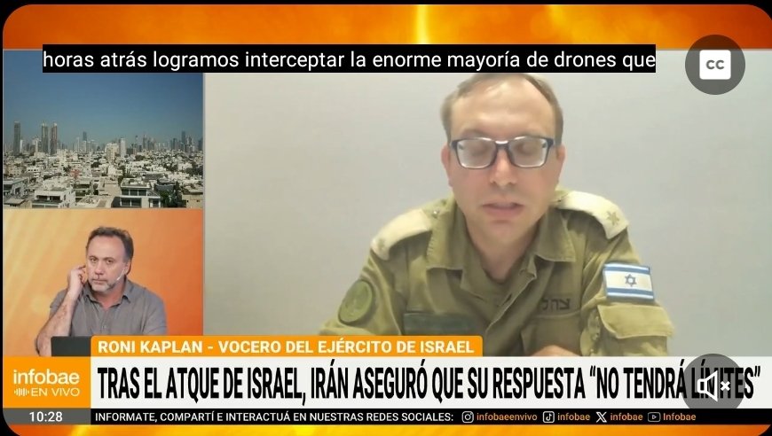 Si en Argentina decís que hay un genocidio en Gaza, no salís más en ningún canal de TV.
Pero si sos el mismísimo VOCERO del Ejército que COMETE ESE GENOCIDIO, ahí te invitan a todos los programas del país para que le hagas publicidad a la muerte.

Es triste, pero así funciona.