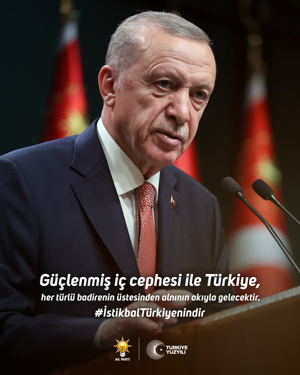 akparti_sur's tweet photo. Güçlü dış politikasıyla, güçlü ekonomisiyle
Türkiye, her türlü badirenin üstesinden alnının akıyla gelecektir.

#İstikbalTürkiyenindir https://t.co/9N0lU6ezI1