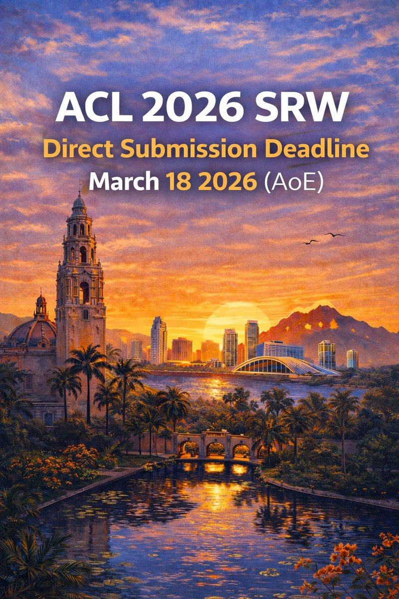 ACL 2026 Student Research Workshop tweet media