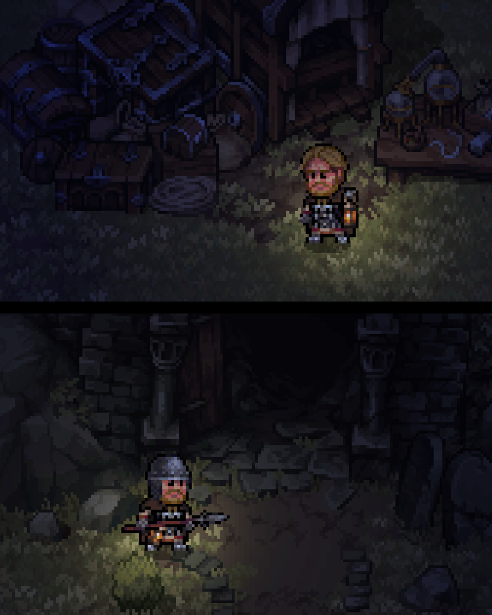Stoneshard's tweet image. A candle lantern to keep the darkness at bay 🕯️
#medieval #dungeon #pixelart #gamedev #indiedev #indiegame #ドット絵 #像素艺术 #픽셀아트
