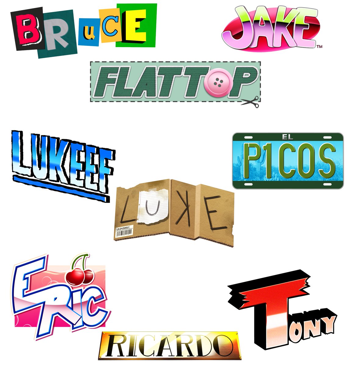 Logos for my ocs :P