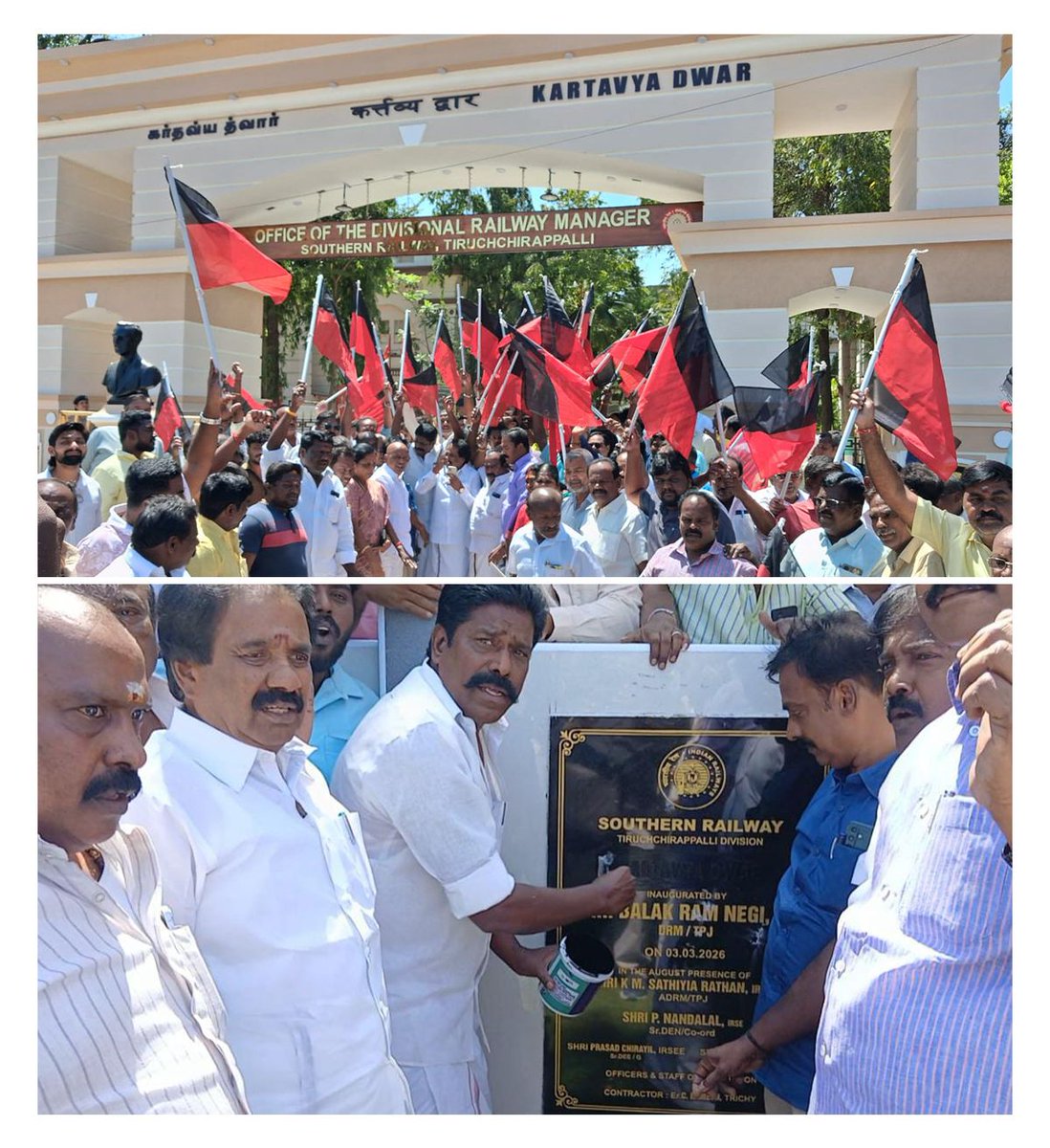 mkstalin's tweet photo. அகற்றப்பட்டது இந்தி எழுத்துகள் மட்டுமல்ல; ஆதிக்க வெறியின் ஆணவமும்தான்!

உள்ளொன்று வைத்துப் புறமொன்று பேசிப் போலித் தமிழ்ப்பற்று காட்டுபவர்களும் - அடிமைத்தனத்தின் அடையாளமாய் அவர்களுக்குத் துணை நின்று தமிழ்நாட்டுக்குத் துரோகம் இழைப்போரும் தமிழ்நாட்டு மக்களால் அகற்றப்படுவார்கள்!

தில்லியின் ஆணவத்துக்குத் தமிழ்நாடு என்றைக்குமே #OutOfControl-தான்!

#StopHindiImposition