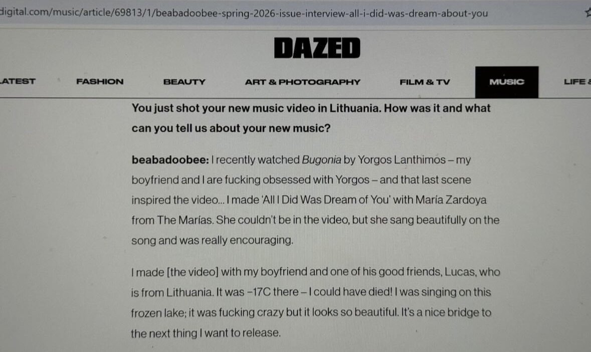 beabadoobee tweet media