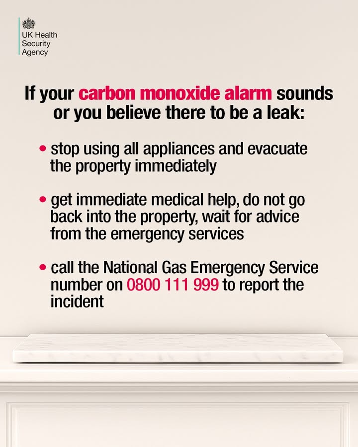 UKHSA_WestMids's tweet image. #CarbonMonoxide (CO) is a colourless, odourless gas you can't see, smell or taste - but it can kill😮‍💨 

🔸 understand the symptoms
🔸learn who's most at risk
🔸 get fuel-burning appliances checked
🔸get a CO alarm

#WestMidlands people can read our blog   
bit.ly/CarbonMonoxide…