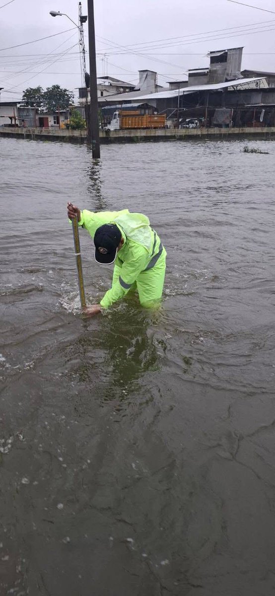 #ATENCIÓN🔴 

Nivel del agua en la vía #Babahoyo-#Jujan

ECUAVEGETAL LA CARMELA 
90 centro de la vía 
95 carril derecho 
1 metro en el carril izquierdo 

Piladora Don Eduardo 
90 cm en el centro

VIA A MONTALVO 
Lado izquierdo 5,50
Lado derecho 17 cm
Centro de la vía 10 cm