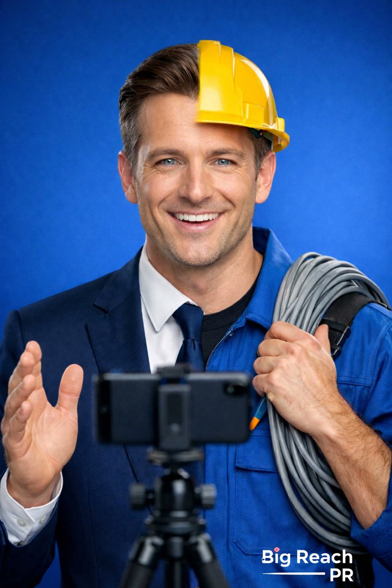 Think your business is "too boring" for video? Think again. 🛠️ Whether you're an electrician or lawyer, a 30s clip sharing a pro tip builds more trust than a 1,000-word blog. Experts you can see &amp; hear win! Get on camera! #VideoMarketing #ServiceBiz #ContentCreation