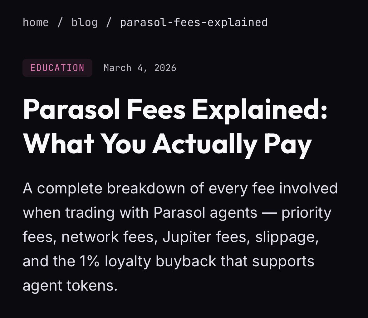 parasol charges zero fees ☂️
parasol.so/blog/parasol-f…