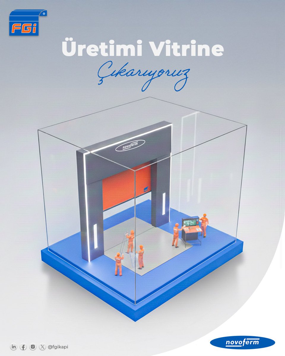 Üretimi vitrine çıkarıyoruz.

.

#fgi #Novoferm #fgikapi #fabrikakapısı