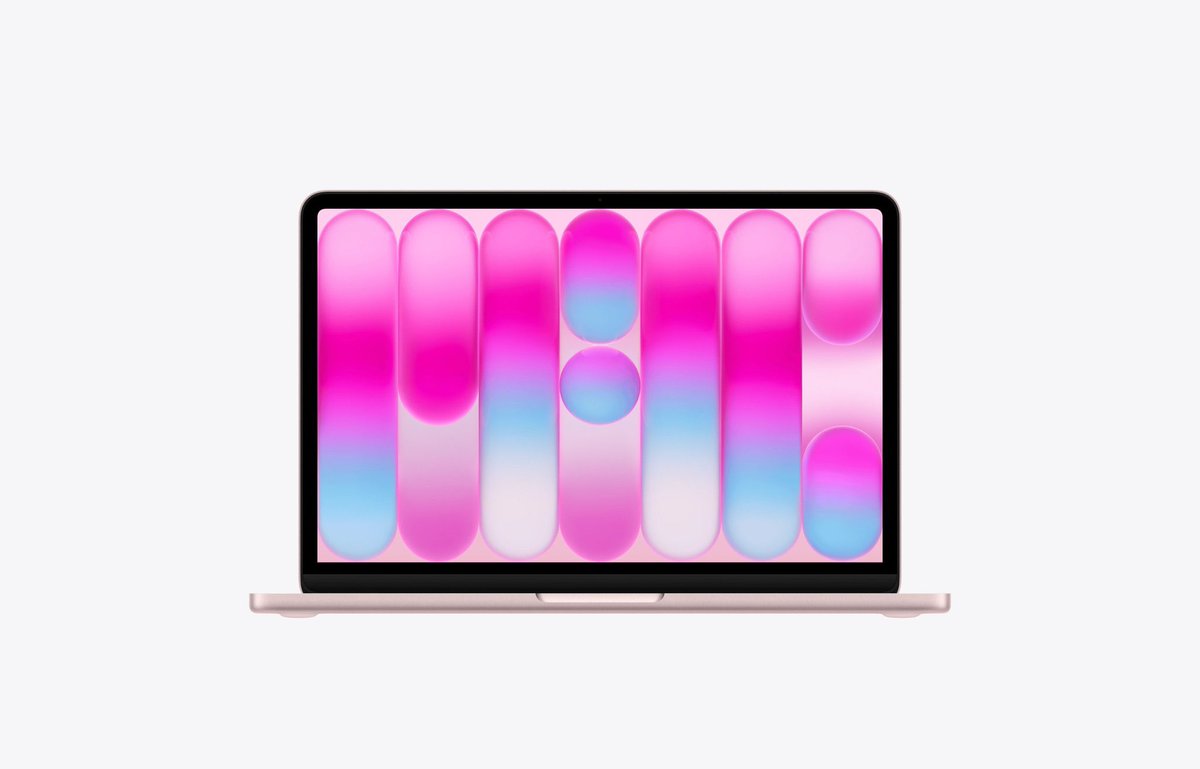 luquinha's tweet photo. meu deus o macbook novo rosinha 😭😭😭 https://t.co/9Ps1pklwzu