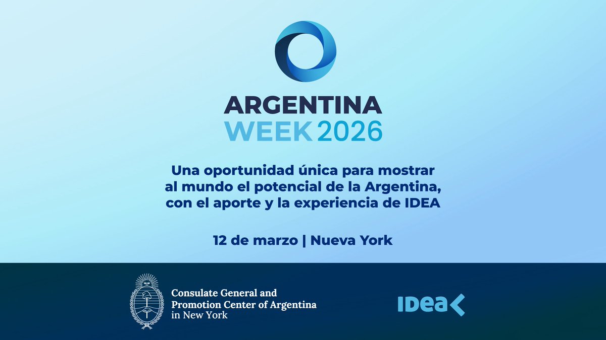 IDEA lleva la voz del empresariado argentino a Nueva York. 
Argentina Week reúne a más de 300 líderes globales y nosotros vamos con un panel para mostrar las oportunidades de inversión que tiene el país.