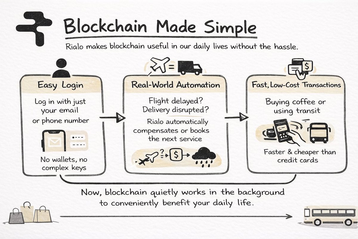 Blockchain has not deeply entered our daily lives because it has been too complicated to use.

<a href="/RialoHQ/">Rialo</a> wants to change daily life in a very simple way.

The technology should stay in the background and only convenience should be visible.

The way we log in every day will