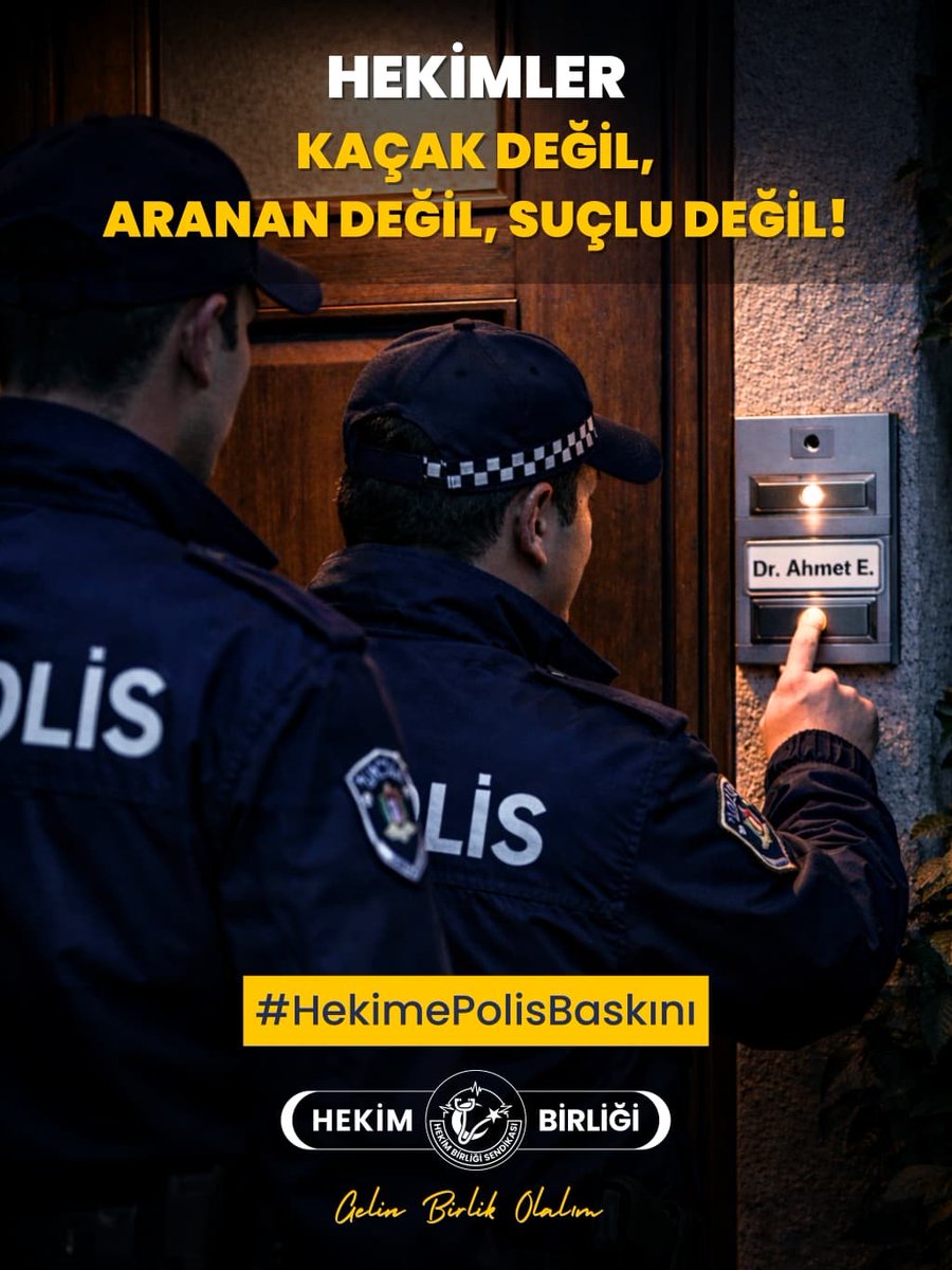 hekim_birligi's tweet photo. HEKİMLER KAÇAK DEĞİL, ARANAN DEĞİL, SUÇLU DEĞİL!

Denizli ilinde 4924 kapsamında görev yapan bazı hekimlerin evlerine gece saatlerinde polis gidildiği, “burada mı oturuyorsun?” şeklinde sorgulama yapıldığı, komşulara hekimlerin ikameti hakkında sorular sorulduğu ve hekim bulunamadığında ertesi gün hastaneye gidilerek poliklinikte adres teyidi istendiği yönünde ciddi iddialar tarafımıza ulaşmıştır.

Hekimler suçlu değildir, aranan kişi değildir, kaçak değildir. Bu nedenle hekimlerin evlerine baskınvari şekilde gidilmesi kabul edilemez.

Türkiye Cumhuriyeti bir hukuk devletidir. Kamu görevlilerinin ikamet durumuyla ilgili bir soru varsa bunun yolu bellidir: Resmî yazı yazılır, hekimden bilgi ve belge talep edilir. “İkamet adresiniz neresidir?”, “Bu adresi fiilen kullanıyor musunuz?” gibi sorular idari yazışma yoluyla sorulur ve cevaplanır.

Polis eliyle hekimlerin evlerinin kontrol edilmesi, komşularına sorular sorulması ve hastaneye gidilerek hekimlerin sorgulanması; hekimlerin mesleki itibarını zedeleyen, özel hayatın gizliliğini ihlal eden ve hukuk devleti ilkesiyle bağdaşmayan uygulamalardır. Hekimlerin itibarı bizim kırmızı çizgimizdir.

Buradan Denizli Valiliği’ne ve Denizli İl Sağlık Müdürlüğü’ne açık sorular soruyoruz:

• Hekimlerin ikamet adreslerine kolluk kuvvetlerinin gönderildiği iddiası doğru mudur?  
• Bu işlemler hangi yazılı talimata, hangi mevzuata ve hangi hukuki dayanağa göre yapılmaktadır?  
• Hekimlerin komşularına ikamet sorgusu yapılması ve hastanelere gidilerek adres teyidi istenmesi hangi idari işlem kapsamında yürütülmektedir?  
• Bu uygulamanın hukuki sorumluluğunu kim üstlenmektedir?

Hekim Birliği, Sağlık ve Sosyal Hizmetler Çalışanları Sendikası olarak Denizli’deki bu iddiaları adli, idari ve hukuki yönleriyle değerlendirmekteyiz. Hekimlerimizin onurunu ve hukukunu korumak için gerekli tüm başvurular yapılacak ve sürecin sonuna kadar takipçisi olunacaktır.

@drmemisoglu @saglikbakanligi @DenizliValiligi @Denizli_SM