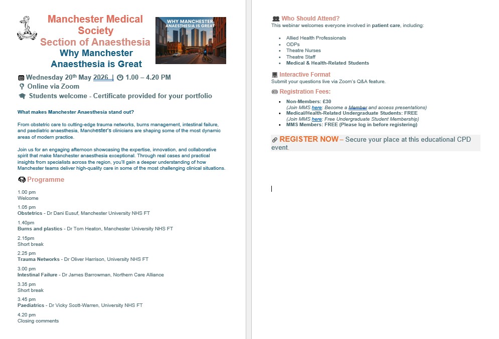 MCR Medical Society tweet media