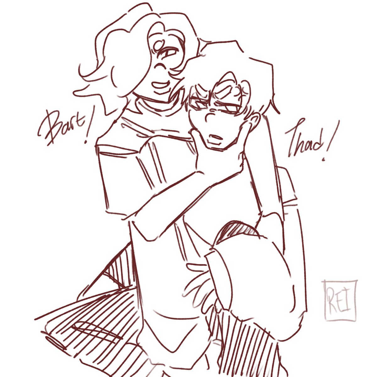 sllrpyhz's tweet image. #BartAllen and #ThaddeusThawne doodles because exams are stressing me out I need to draw them and be happy
