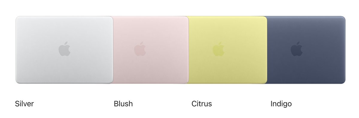 Sillycorns's tweet photo. The BUDGET MacBook aka the new MacBook Neo is official! 🚨
- 4 Colors: Silver, Brush, Citrus &amp; Indigo
- 13" Liquid Retina IPS 
- A18 Pro Chip from iPhone 16 Pro
- 8GB RAM 
- 36.5Whr Battery
- 2 x USB-C, 1 x 3.5mm Jack
The price: ₹69,900 (256GB), ₹79,900 (512GB with TouchID) https://t.co/CXoSab45DG