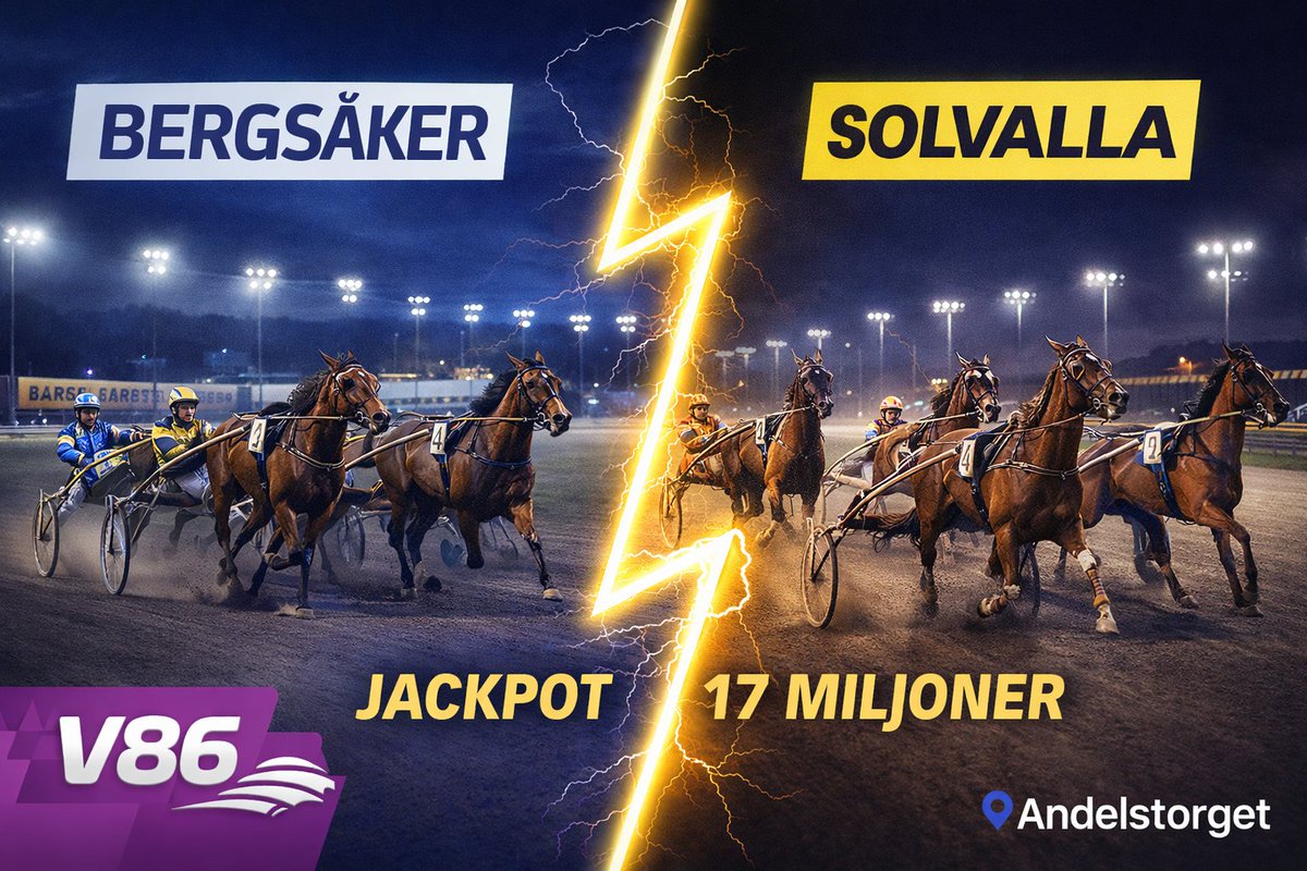 Stor jackpot på #V86 under onsdagskvällen med hela 17 miljoner kronor i potten. Kom så, fantastiska onsdagskväll! 😍 💰

HÄR SPELAR NI V86 MED OSS I KVÄLL: atg.se/butik/gotthorn…