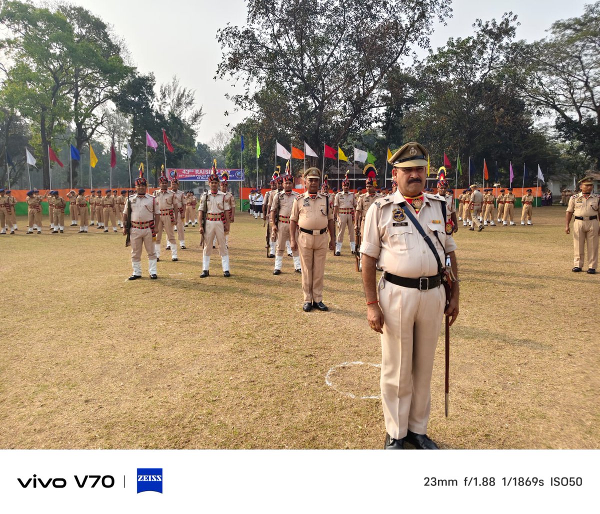 28thbnhowly's tweet photo. Today, the 28th APBn, Howly proudly celebrated its 43rd Raising Day. Four decades of dedication, discipline, and selfless service to the nation. Salute to all brave hearts who have been part of this glorious journey. 💐✨ @assampolice @DGPAssamPolice https://t.co/y1mxd5oH2R