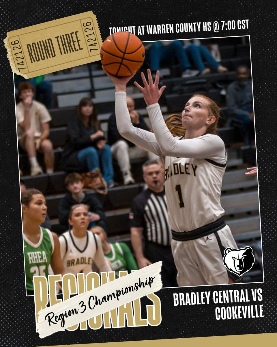 Region 3 Championship Game‼️ 
📍Warren Co HS
🕗 7pm CST / 8pm EST
🆚 Cookeville