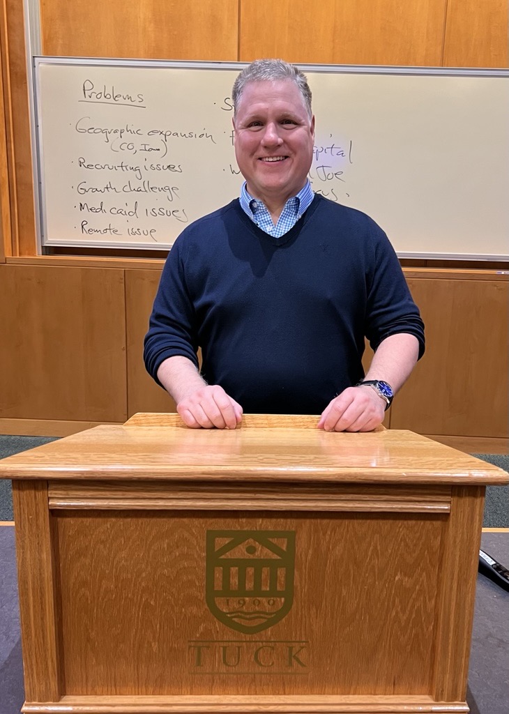 Our CEO Joseph McDonough and the <a href="/InnoviveHealth/">Innovive Health</a> team recently visited Dartmouth’s <a href="/TuckSchool/">Tuck School</a> to speak with MHCDS students about serving #behavioralhealth patients. Proud to connect classroom learning with real-world, home-based #healthcare.