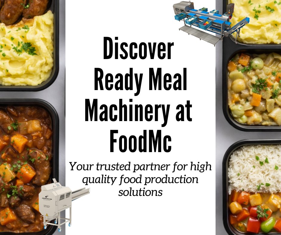Foodmc's tweet photo. Producing ready meals at scale? 🍽️
Our machinery supports every stage of ready meal production - from preparation to packaging - helping food manufacturers improve efficiency and consistency.
Find out more 👉 https://t.co/L68yNDkkx1 https://t.co/OhIMWGVY4F