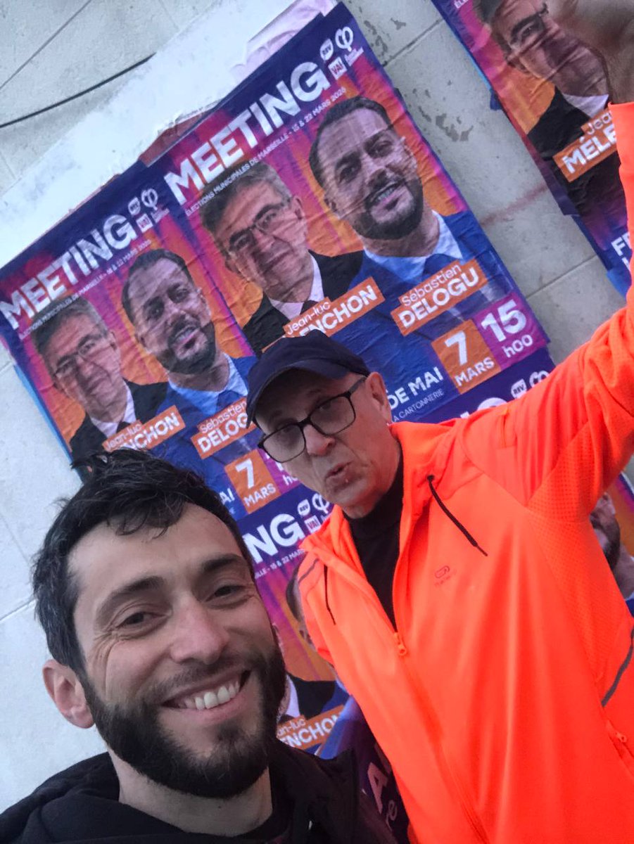 MarsInsoumise's tweet photo. Depuis plusieurs semaines, les militant·es sillonnent les panneaux de la ville pour appeler à notre grand meeting avec @JLMelenchon et @sebastiendelogu 🔥

👉 C'est ce samedi, à 15h à la Friche Belle de Mai https://t.co/XFT1SH0SAg