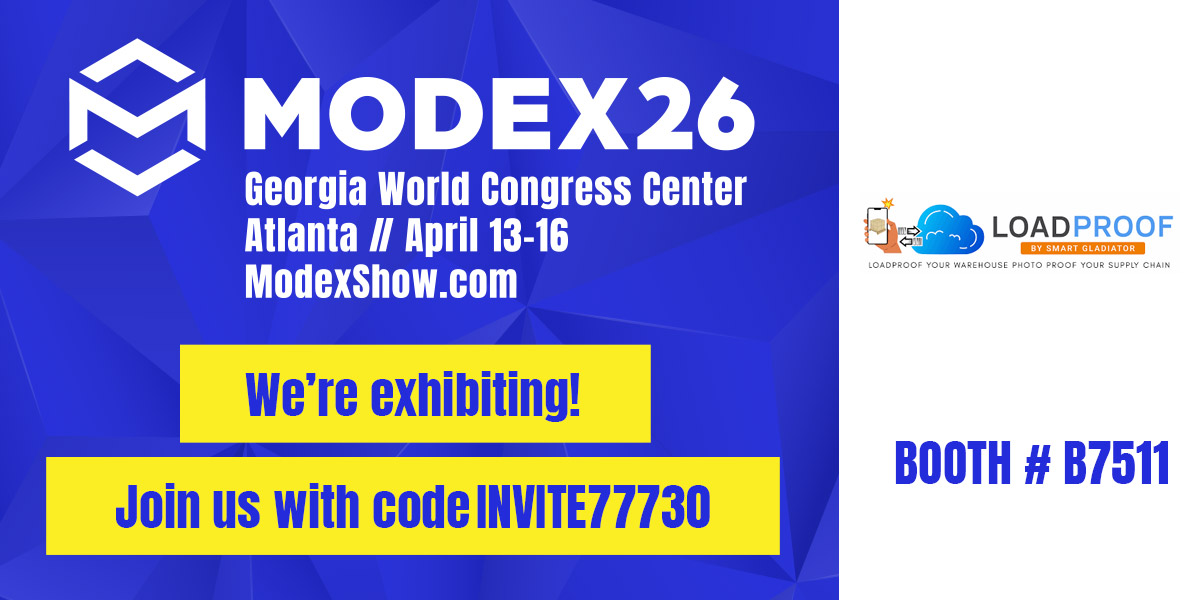 MODEX 2026 is officially next month! 🍑

The LoadProof team is heading to Atlanta to show you how to photo-proof your supply chain and shut down unfair claims.

📍 Booth B7511 | Georgia World Congress Center
📅 April 13–16

🎟️ Code: INVITE77730 (Register at
