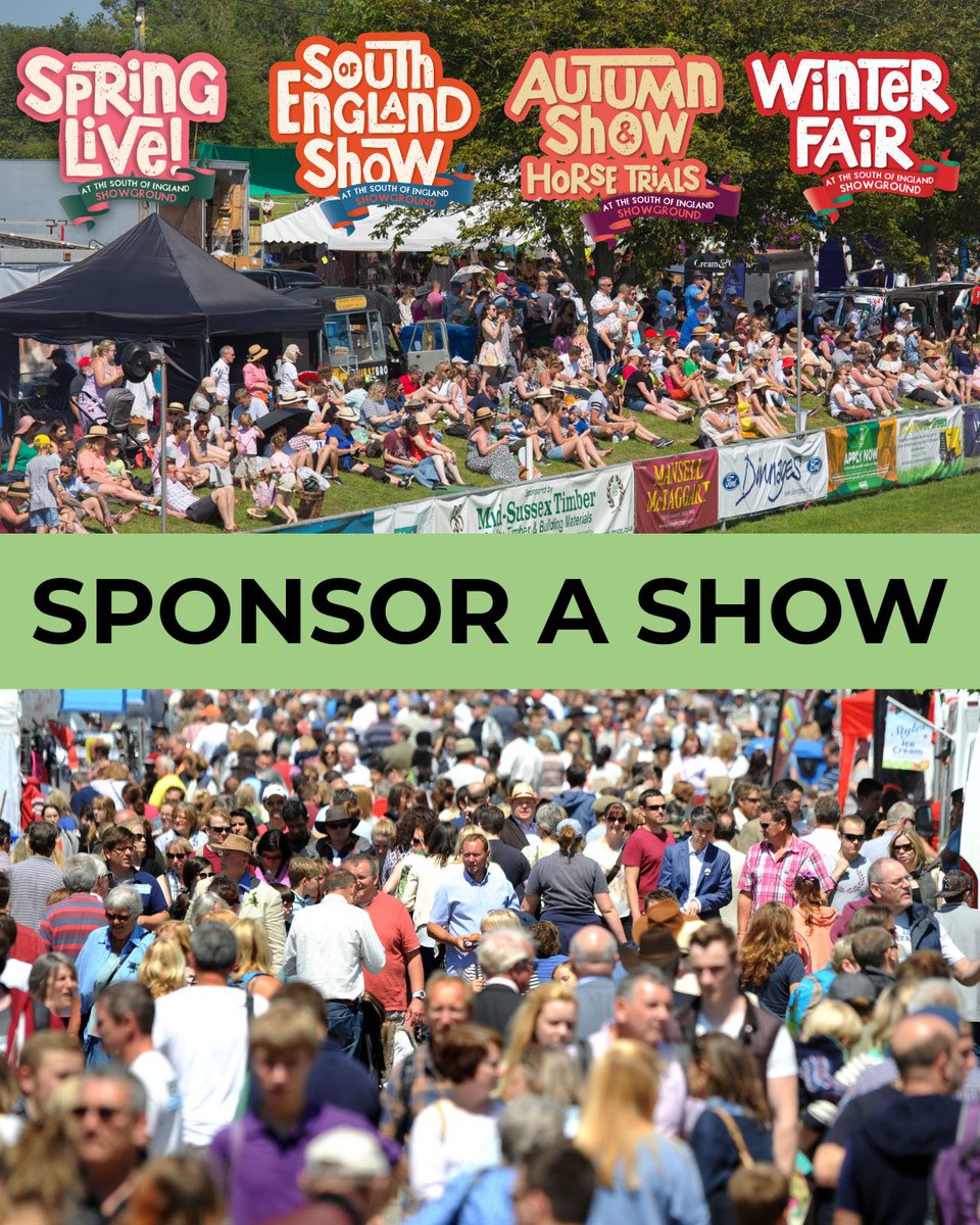 SouthEngShows's tweet image. We offer a variety of sponsorship opportunities for companies with our four seasonal shows, offering unrivalled opportunities to showcase your brand to large and engaged audiences.

seas.org.uk/sponsorship
sponsorship@seas.org.uk

#business #sponsorship #promote #events