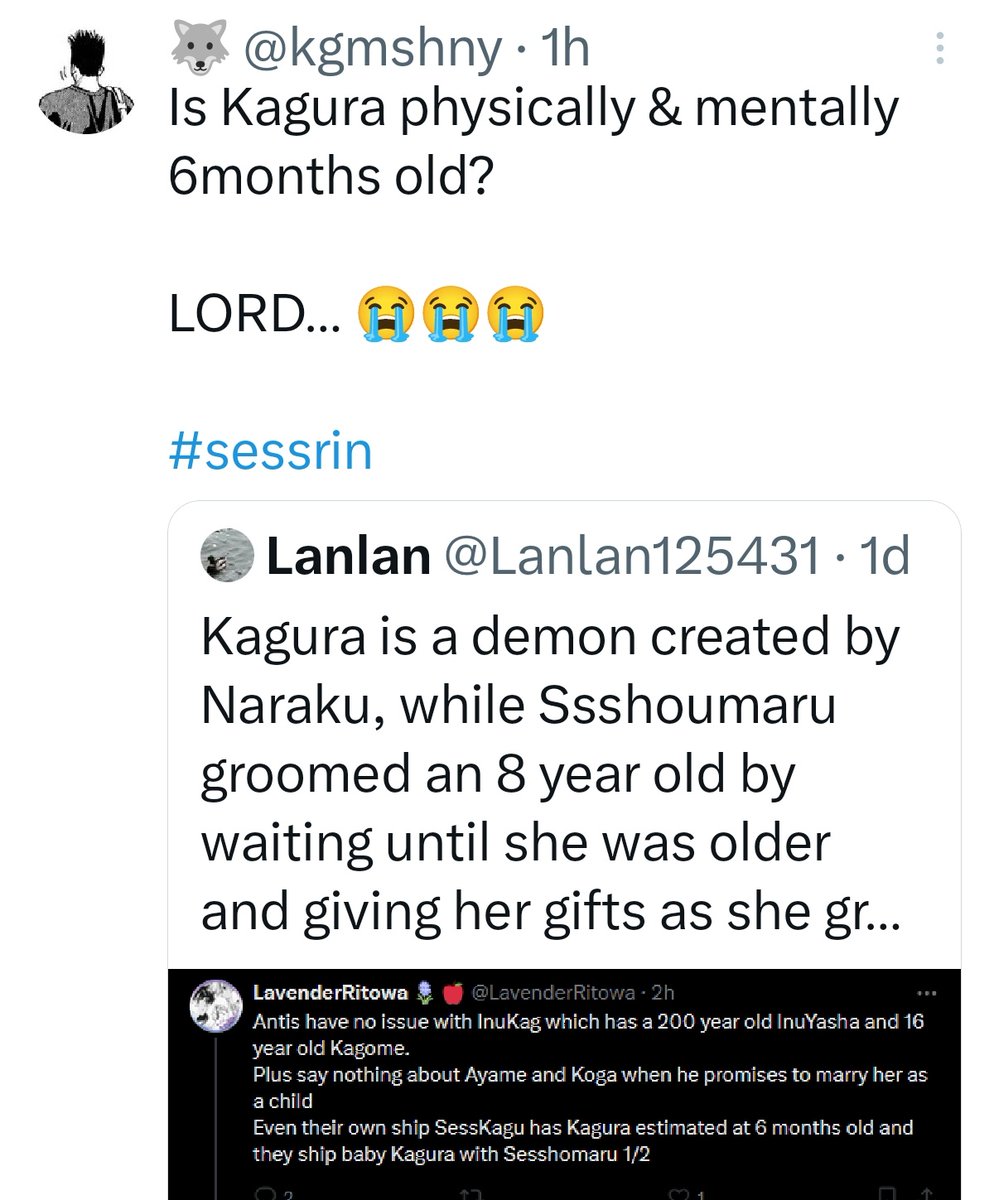 Rablixo5lmu's tweet photo. Toxic partnership between the two #sesskagu @kgmshny and @lanlan125431 (who tried to scam people by writing in his bio that he is "sessrin" while he is a declared #AntiSessRin), who share each other posts of hatred towards our ship and demonic delusions and harassment. https://t.co/7UlZy4qiVE
